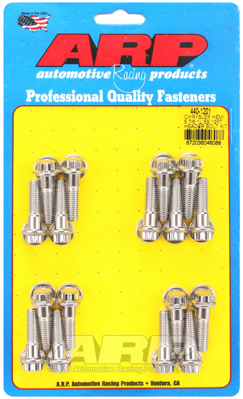 ARP Chrysler hemi 5.7/6.1L SS 12pt header bolt kit