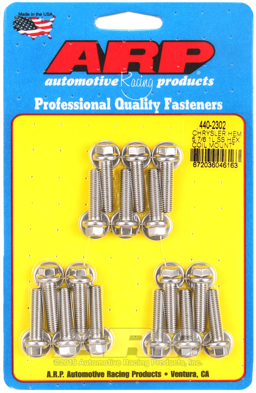 ARP Chrysler hemi 5.7/6.1L SS hex coil mount bolt kit