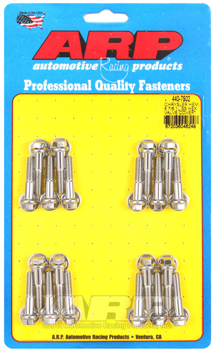 ARP Chrysler hemi 5.7/6.1L SS hex valve cover bolt kit