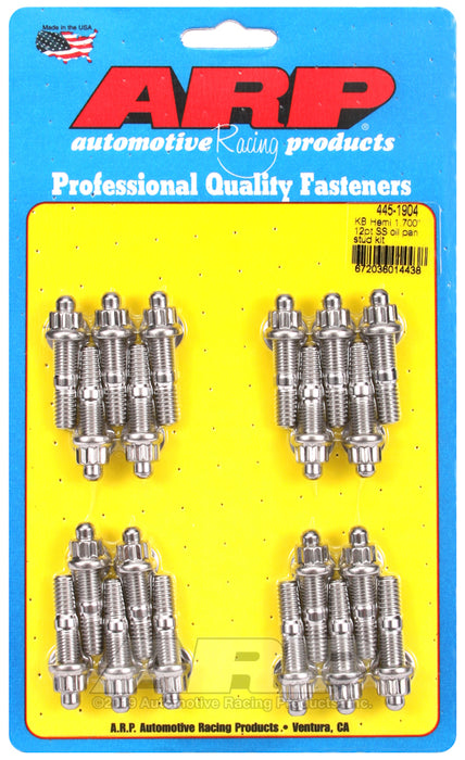 ARP KB Hemi 1.700" SS 12pt oil pan stud kit