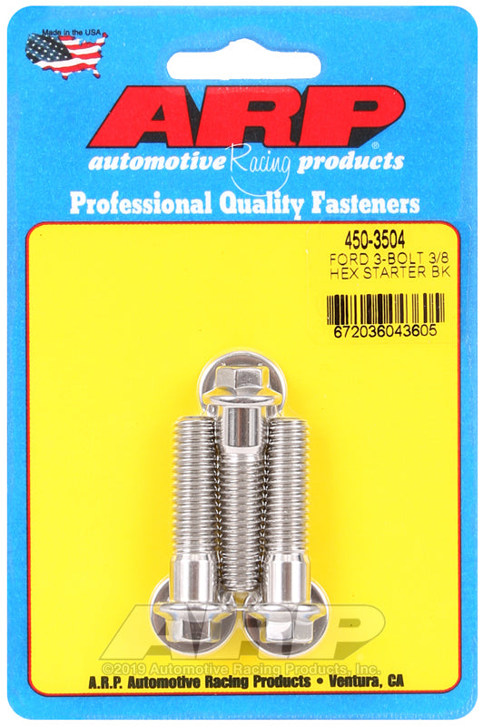 ARP Ford SS 3-bolt hex starter bolt kit