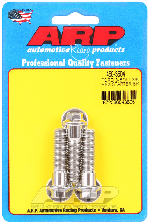 ARP Ford SS 3-bolt hex starter bolt kit