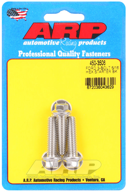 ARP Ford SS 3-bolt 5/16" hex starter bolt kit