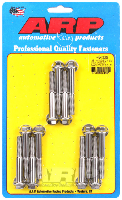 ARP Ford 351W SS hex intake manifold bolt kit