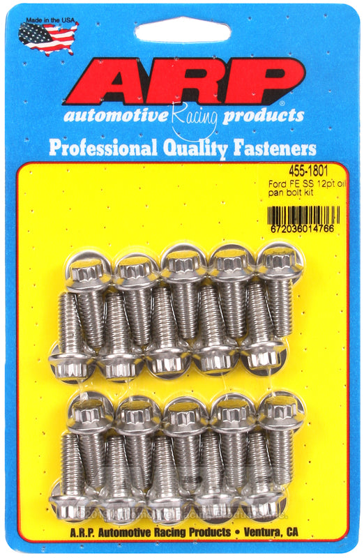 ARP Ford FE SS 12pt oil pan bolt kit