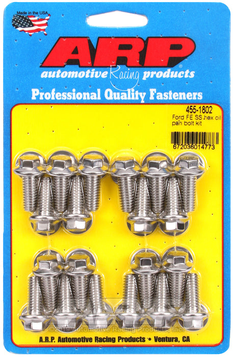 ARP Ford FE SS hex oil pan bolt kit