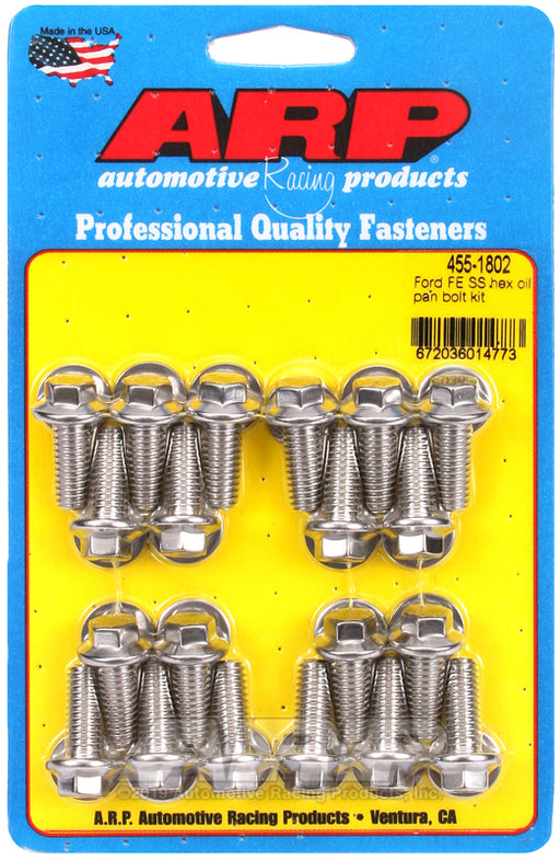 ARP Ford FE SS hex oil pan bolt kit