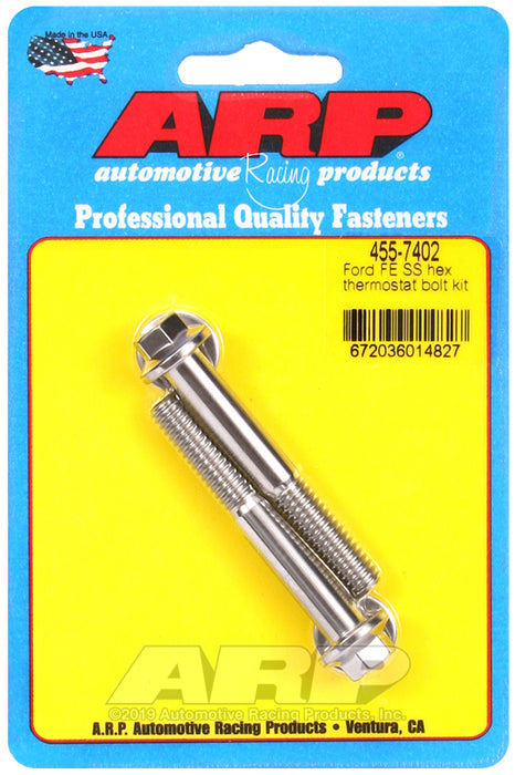 ARP Ford FE SS hex thermostat bolt kit