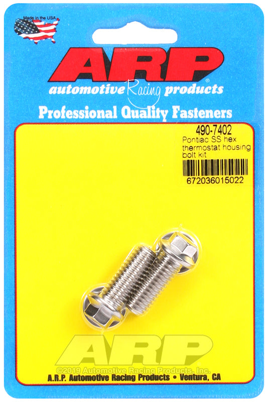 ARP Pontiac SS hex thermostat housing bolt kit
