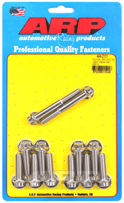 ARP Pontiac 350-400 SS 12pt intake manifold bolt kit