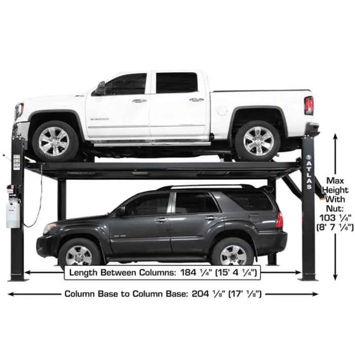 Atlas APEX9 ALI Certified Hobbyist 9,000 lb. Capacity 4-Post Lift - Mechanic Super Store