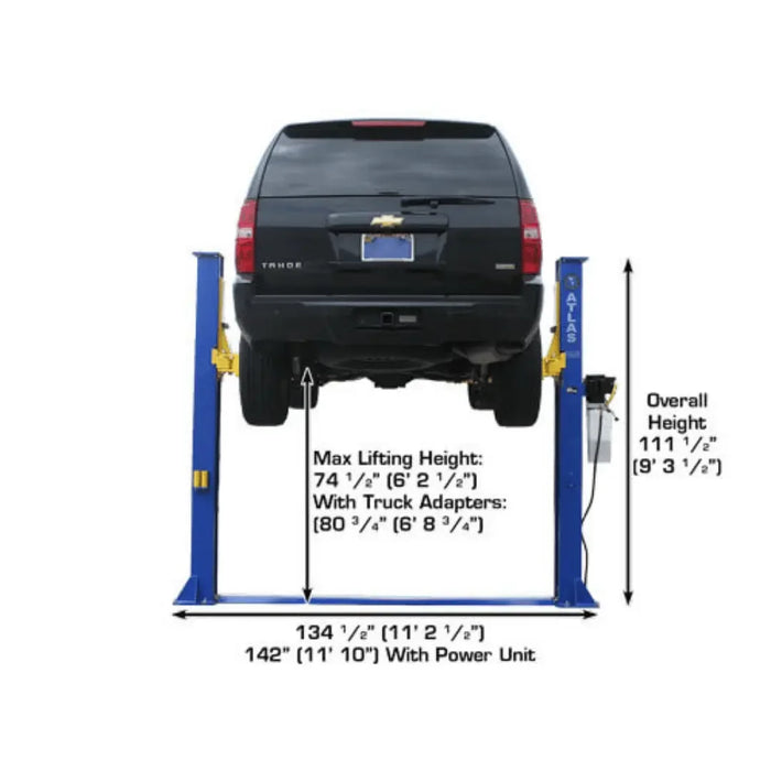 Atlas 9KBPX 9,000 lb Baseplate 2 Post Vehicle Lift - Mechanic Super Store
