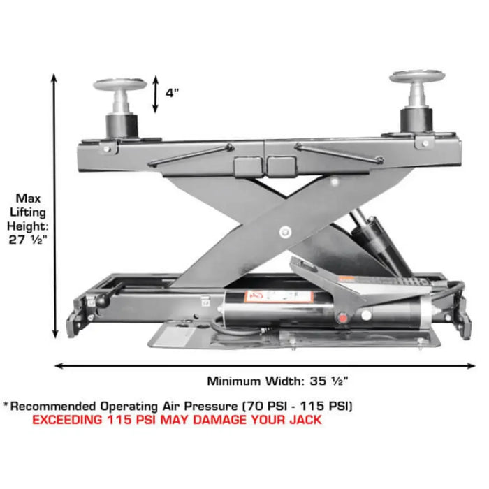 Atlas Open Front Lift + RJ7000 ALI Cert. Rolling Jack Combo - Mechanic Super Store