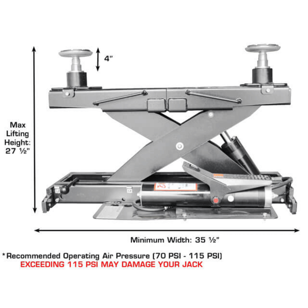 Atlas Platinum PVL14 4-Post Lift + RJ7000 Rolling Bridge Jacks ALI Certified Combo