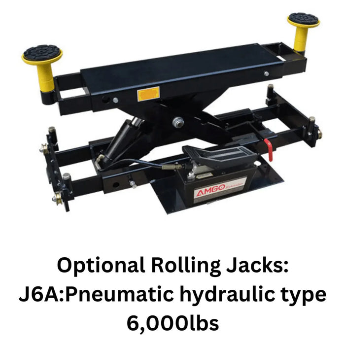 Amgo PRO-12SX 12,000 lb. 4 Post Lift Truck Service Combo - Mechanic Super Store