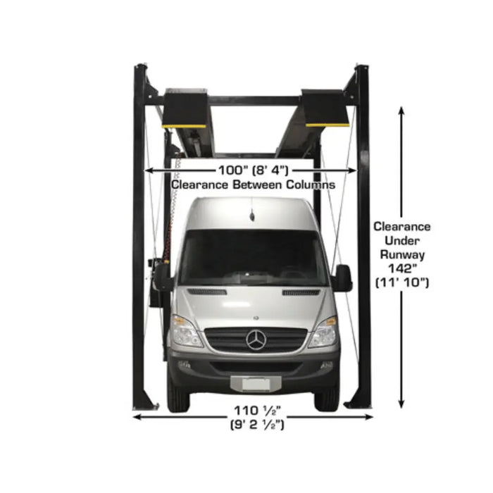 Atlas Garage PRO7000ST Super Tall 7,000 lb. 4-Post Lift - Mechanic Super Store