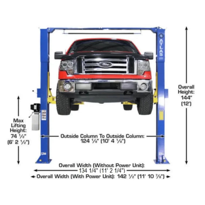 Atlas PRO-9D 9,000 lb 2 Post Overhead Lift - Mechanic Super Store