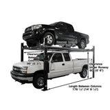 Atlas Garage PRO8000EXT-L 4 Post Lift + RJ35 Sliding Jacks Combo
