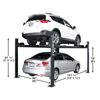 Atlas ALI Certified APEX 8 4-Post Lift + RJ35 Sliding Jacks Combo