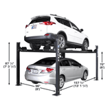 Atlas ALI Certified APEX 8 4-Post Lift + RJ35 Sliding Jacks Combo