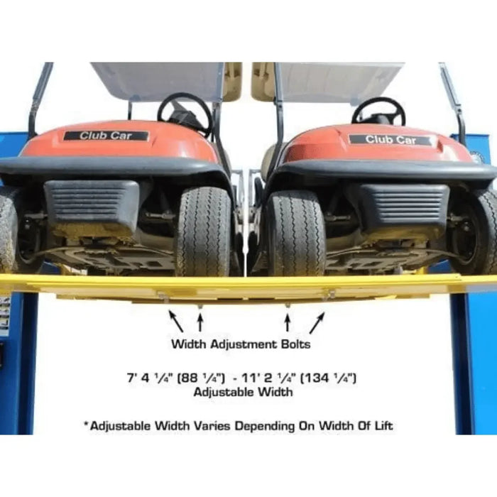 Atlas BP8000 2 Post Car Lift + Lawn Mower Adapter Combo - Mechanic Super Store