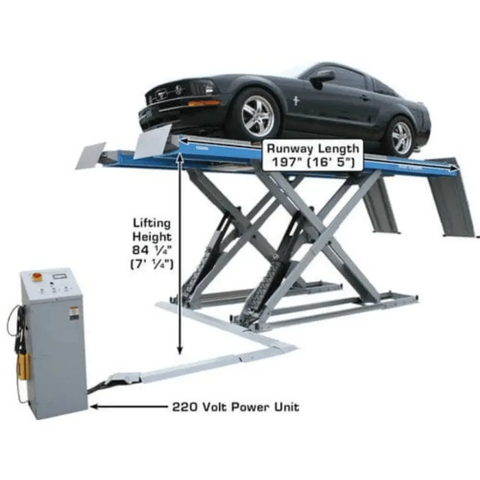 Atlas 12ASL Scissor Lift and RJ-6 Rolling Jack Combo - Mechanic Super Store