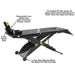 Atlas ACL Air Operated 1,000 lb Capacity Motorcycle Lift with Roller Plate - Mechanic Super Store