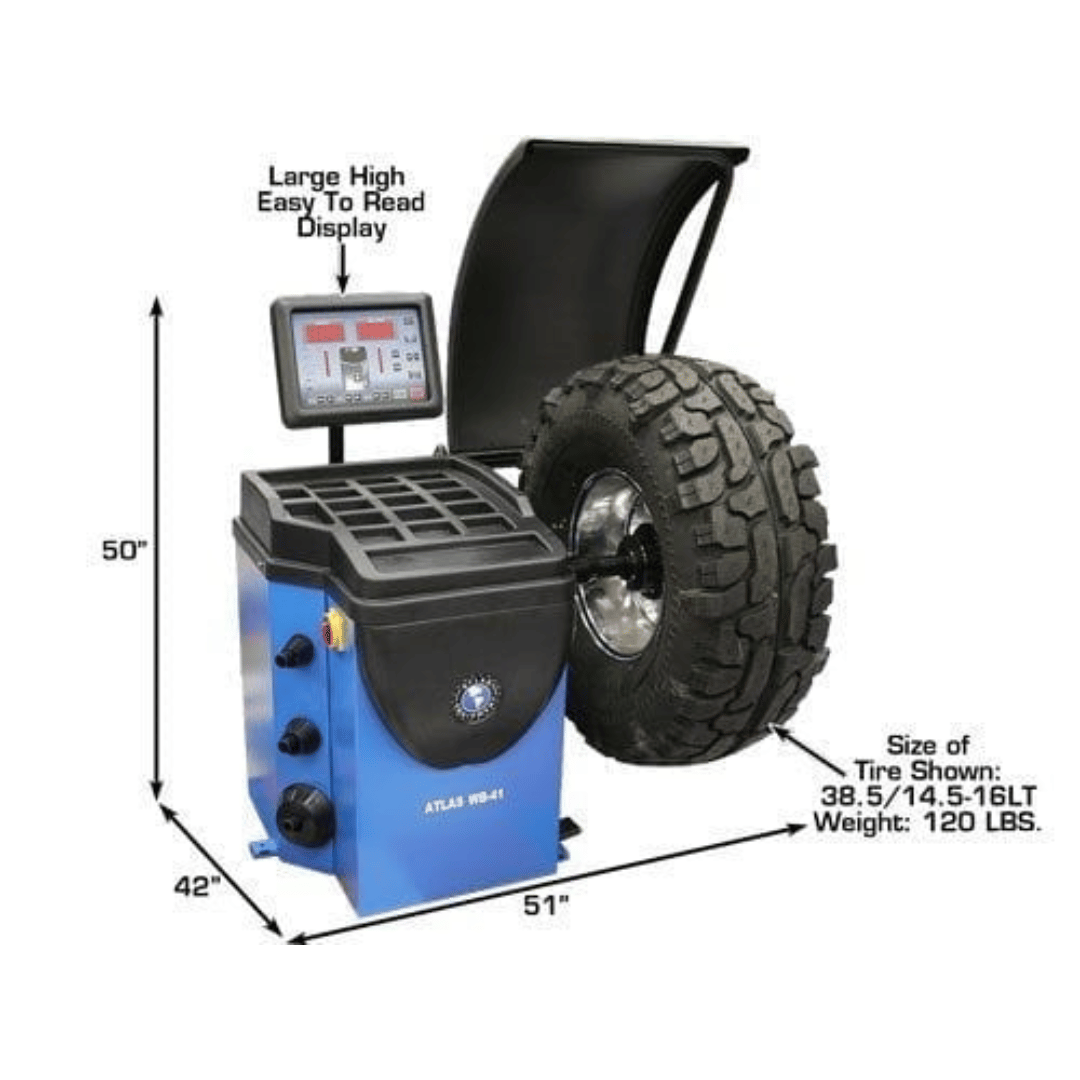 Atlas TC289 Tire Changer + WB41 Wheel Balancer Combo Package