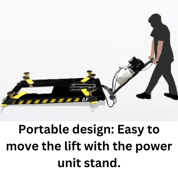 Amgo MR06 6,000 lb Mid-Rise Portable Scissor Lift - Mechanic Super Store
