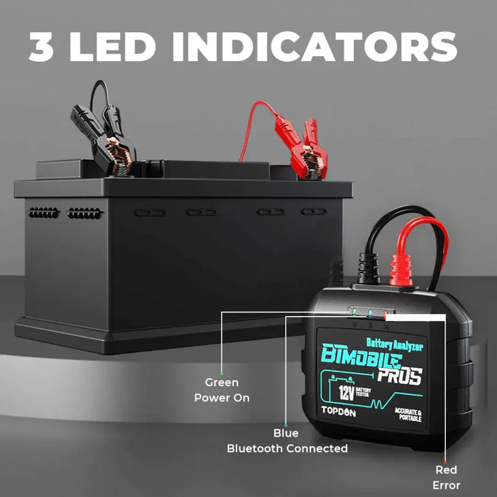 Topdon USA BTMobile ProS 12V Wireless Battery Analyzer - Mechanic Super Store
