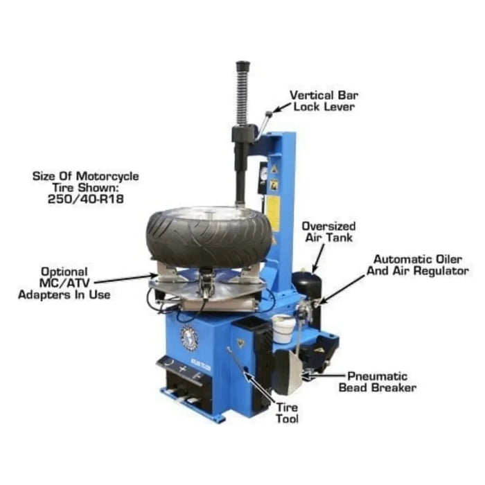 Atlas TC229 Tire Changer + WB11 Wheel Balancer Combo Package - Mechanic Super Store