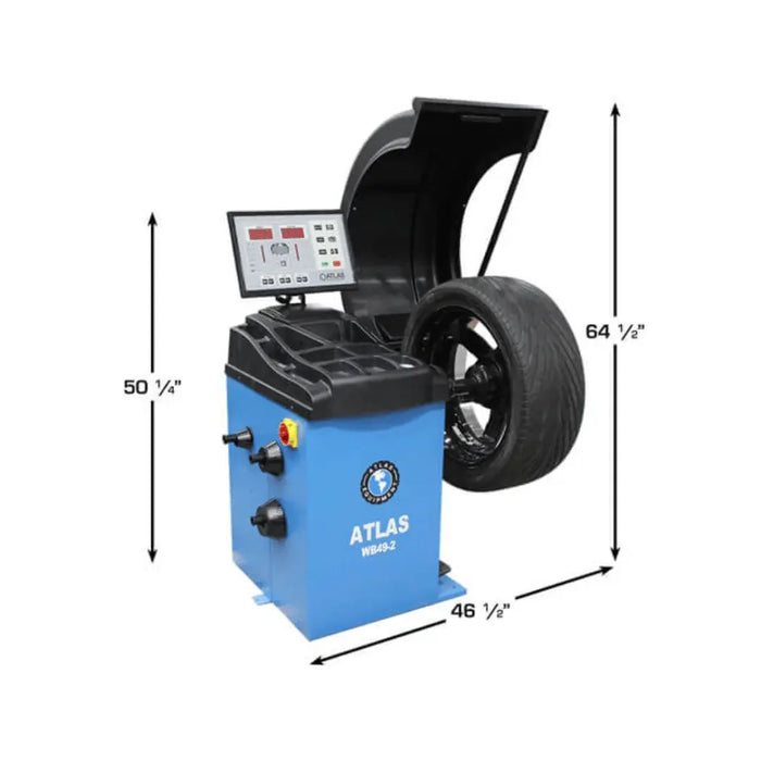 Altas WB49-2 Premium 2D Computer Wheel Balancer - Mechanic Super Store