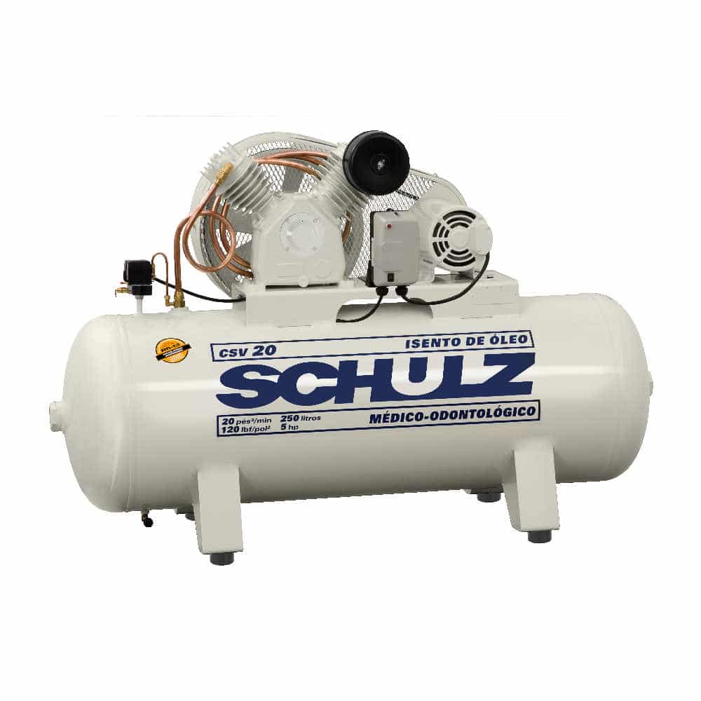 Schulz Schulz 560HV20-3 5HP 60gal horizontal two-stage electric air compressor