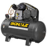 Schulz V-Series 5-HP 460V 3-Phase 5HP 80gal horizontal two-stage electric air compressor