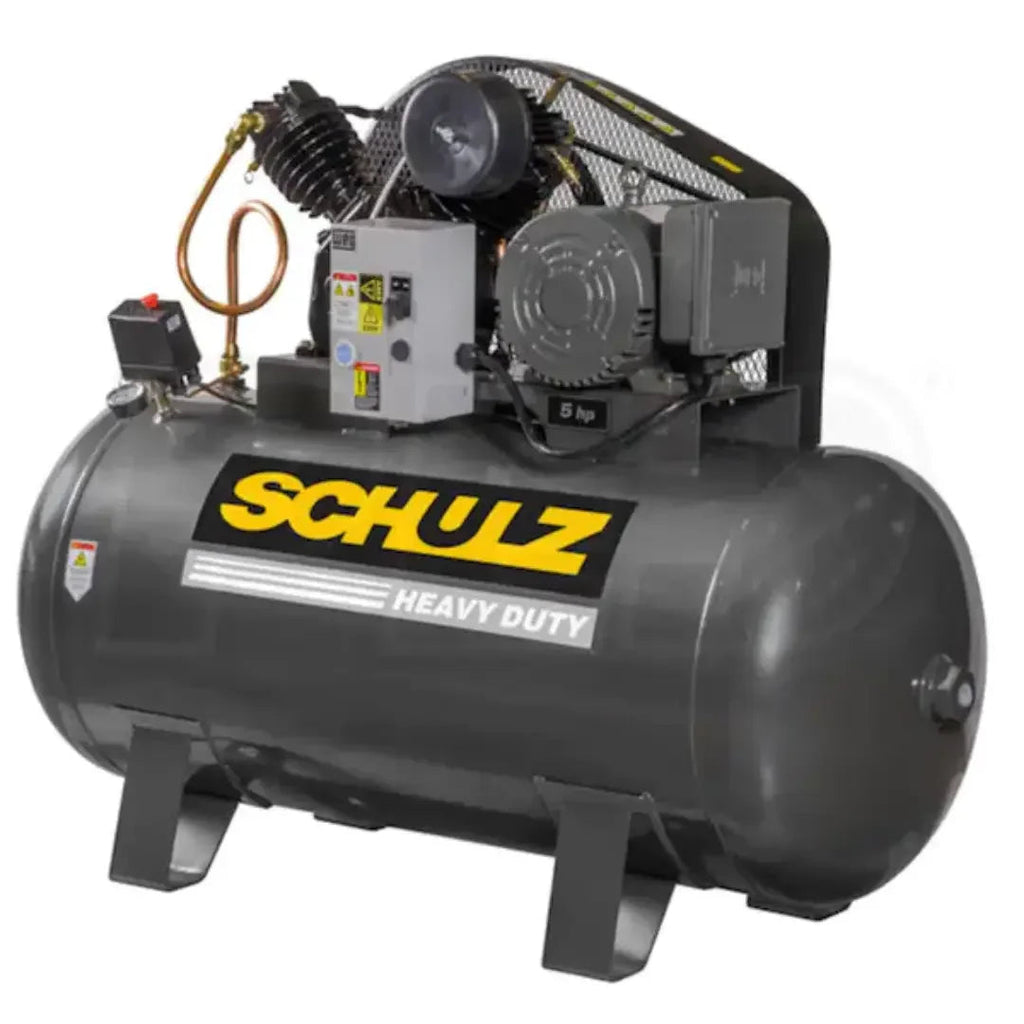 Schulz V-Series 5-HP 460V 3-Phase 5HP 80gal horizontal two-stage electric air compressor