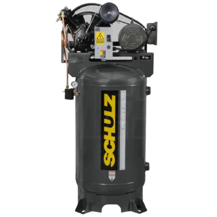 Schulz V-Series 580VV20X-3 208V 3-PH 5HP 80gal vertical two-stage electric air compressor