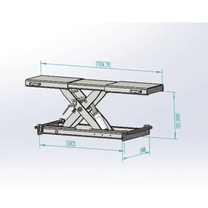 Katool KT-RJ50 Rolling Jack 5000 lbs Lifting Capacity - Fits KT-4H110 lift and the KT-4H850 - Mechanic Super Store