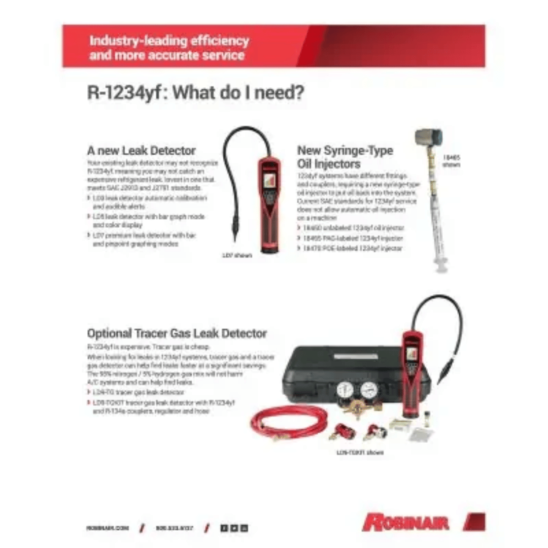 Robinair Premier R-1234yf Recover, Recycle and Recharge, RRR AC Machine