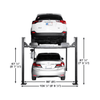Atlas ALI Certified APEX 8 4-Post Lift + RJ35 Sliding Jacks Combo