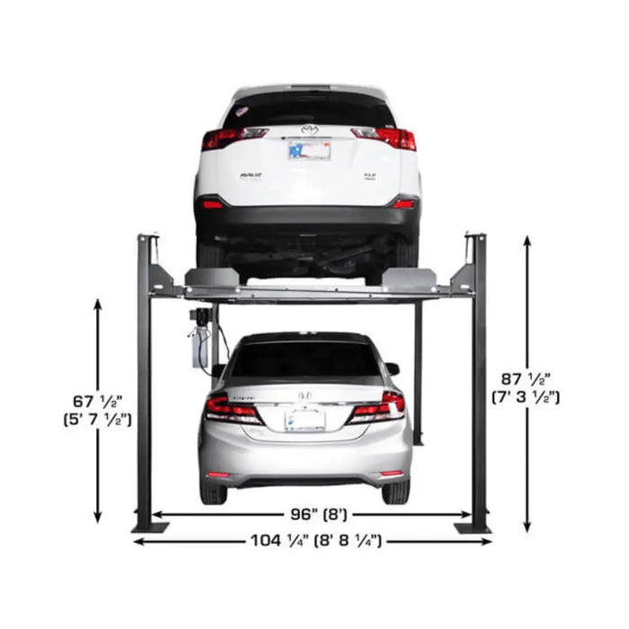 Atlas ALI Certified APEX 8 4-Post Lift + RJ35 Sliding Jacks Combo - Mechanic Super Store