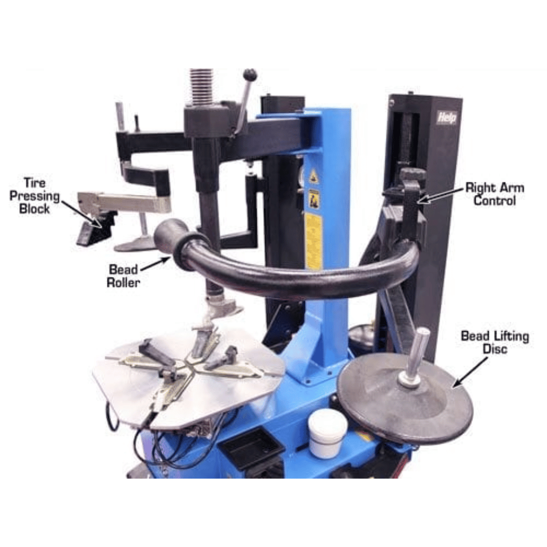 Atlas TC229 Rim-Clamp Tire Changer with Dual Arms