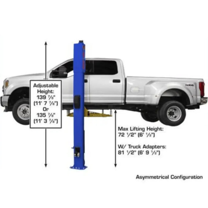 Atlas Platinum PVL10 ALI Certified Commercial Overhead 10,000 lb. Capacity 2 Post Car Lift - Mechanic Super Store