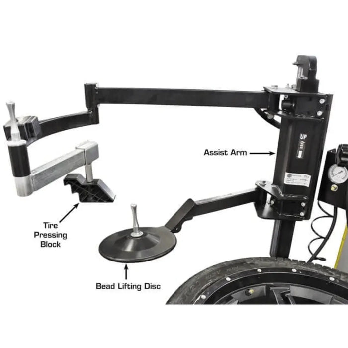 Atlas Platinum PTC300 Rim-Clamp Tire Changer with Assist Arm - Mechanic Super Store
