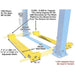 Atlas 9OHSC 2-Post Lift + Lawn Mower Adapter Combo - Mechanic Super Store