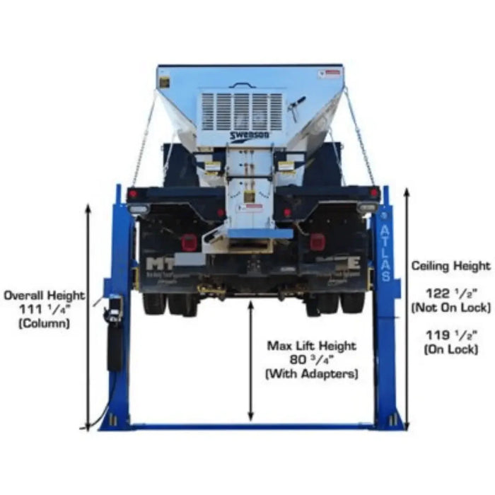 Atlas BP12000X Commercial Grade Baseplate 12,000 lb. Capacity 2 Post Lift - Mechanic Super Store
