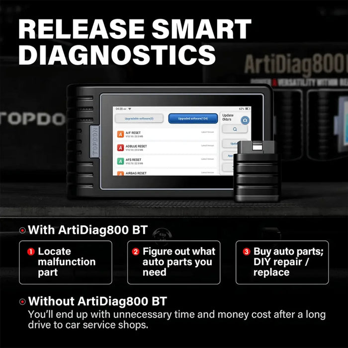 Topdon USA ArtiDiag800 BT Android Based Mid-Level Diagnostic Tool - Mechanic Super Store