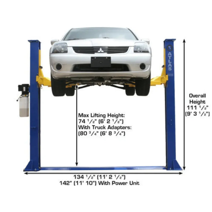 Atlas 9KBPX 9,000 lb Baseplate 2 Post Vehicle Lift - Mechanic Super Store