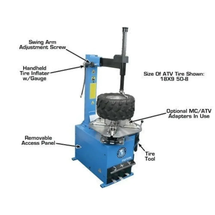 Atlas TC221 Tire Changer + WB11 Wheel Balancer Economy Combo Package - Mechanic Super Store