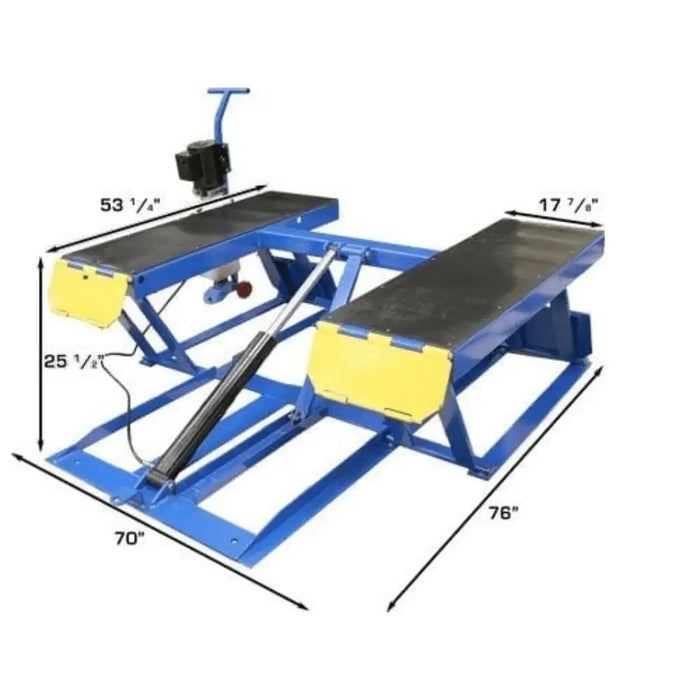 Atlas LR06 Portable Low Rise 6,000 lb Capacity Scissor Lift - Mechanic Super Store