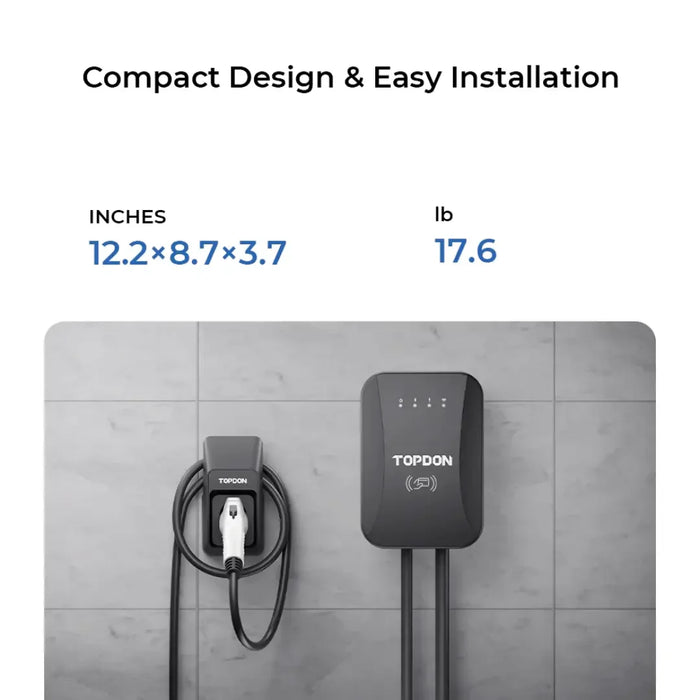Topdon USA PulseQ AC Home Smart Electric Car Charger - Mechanic Super Store